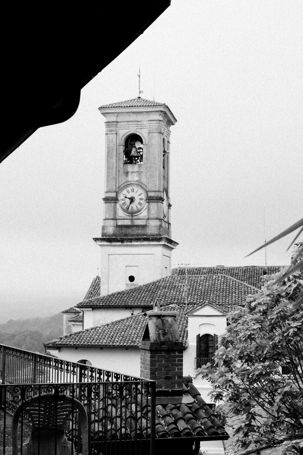 A clock tower photographed at a Light offsite