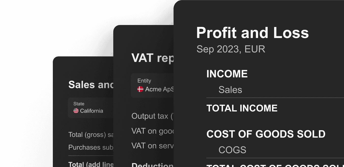Mockup af rapportering i realtid